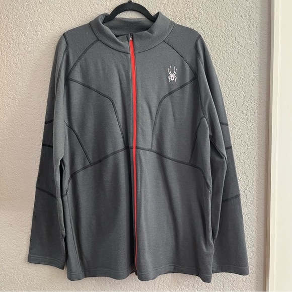Spyder merino wool full zip turtleneck sweater SZ XXL - Picture 1 of 6